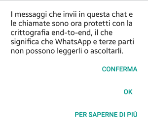 Crittografia WhatsApp